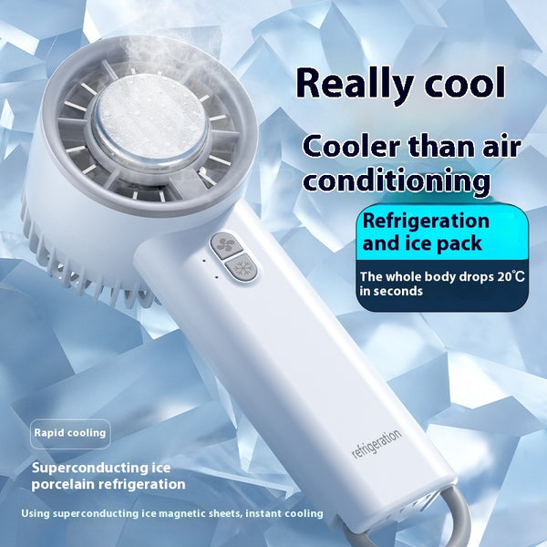 ICE Cooling Handheld Fan – Digital Display